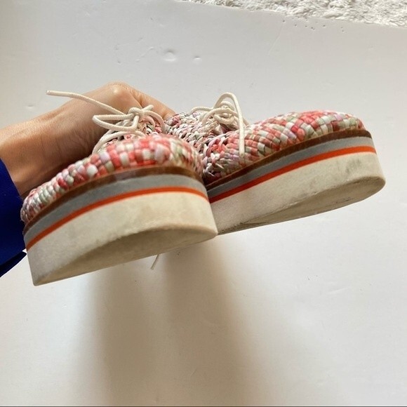 Melvin & Hamilton Pink Cyrene Woven Derby Lace Up Shoe 40 - Picture 6 of 12